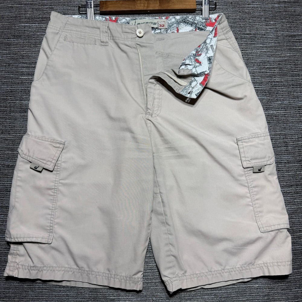 Micros Shorts Men 32 Tan Cargo Cotton Casual Utility Outdoor Summer Rugged VTG